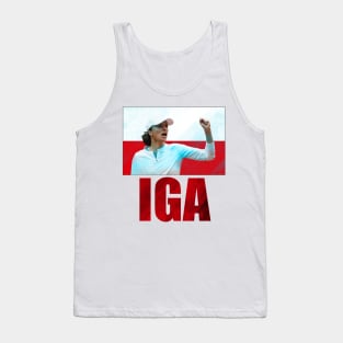 Iga Swiatek Tennis Player #1 US Open Polish Poland Female Tennis Women's Tennis Tank Top